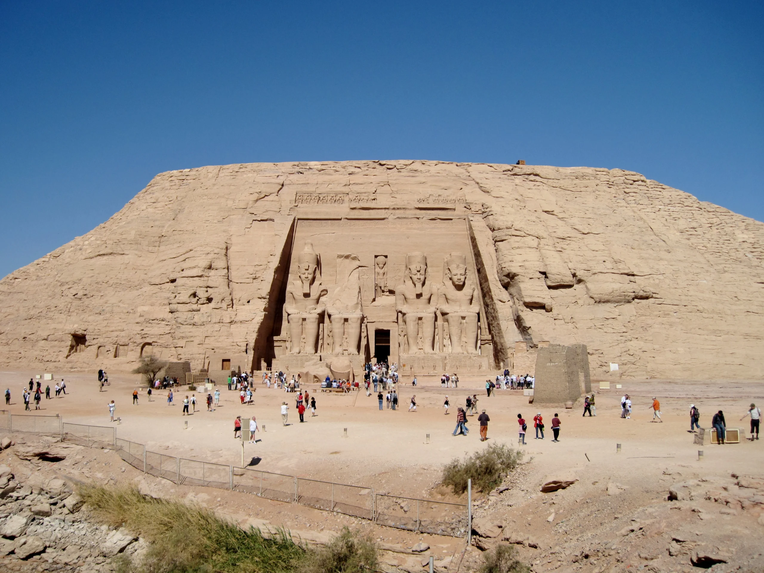 The Great Temple of Ramesses II at Abu Simbel, Egypt
